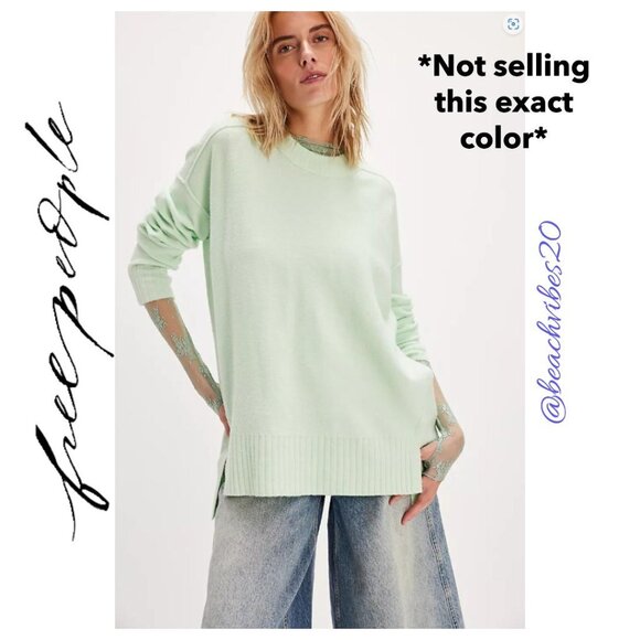 FREE PEOPLE Phoebe Pullover Kiwi Candy Medium NWT FP-175